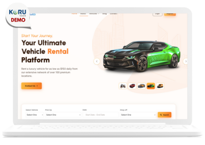 Koru SaaS for Cab Booking and hotels